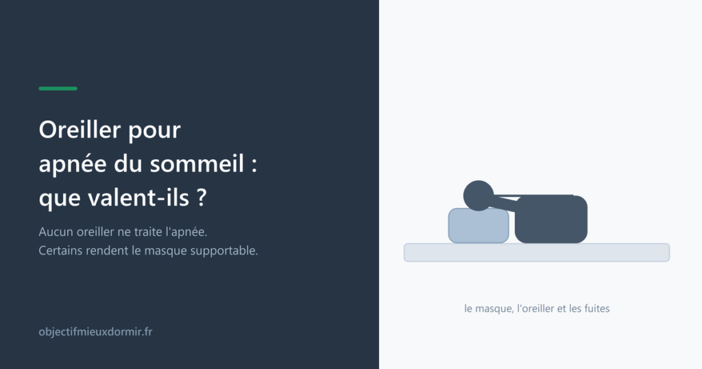 Oreiller pour apnée du sommeil : que valent-ils